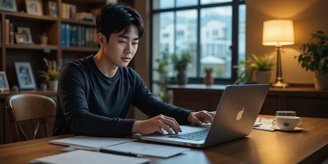 근력운동 루틴 원리를 이해하며 운동 선택 기준을 살피는 모습