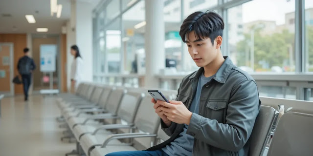 대상포진 예방접종 가격 조회하는 장면