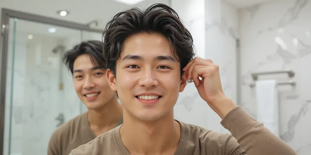 정수리 탈모 치료 전후 모발 회복 사진 탈모 치료 후기 전후 사진 비교 장면