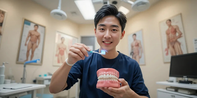플라그 제거를 시연하는 모습