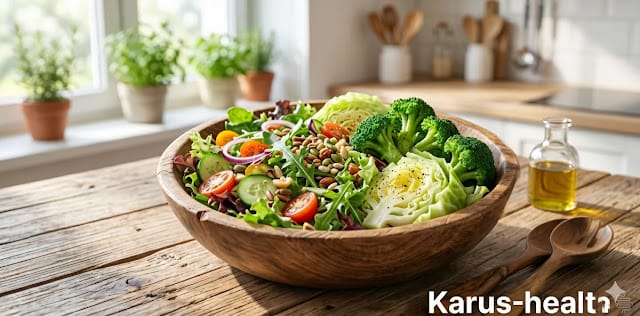 유해균 억제를 위해 뚱보균 없애는 방법 식단을 지키는 모습 뚱보균 없애는 방법의 일환으로 해독 음식을 섭취하는 모습