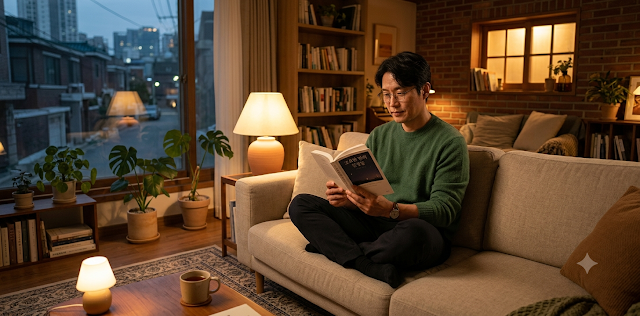 밤늦은 식탐을 이겨내고 놀라운 야식 끊기 효과 반응을 스스로 직접 체험하는 장면